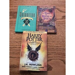 Harry Potter Book Bundle Cursed Child Beedle the Bard Quidditch Through the Ages